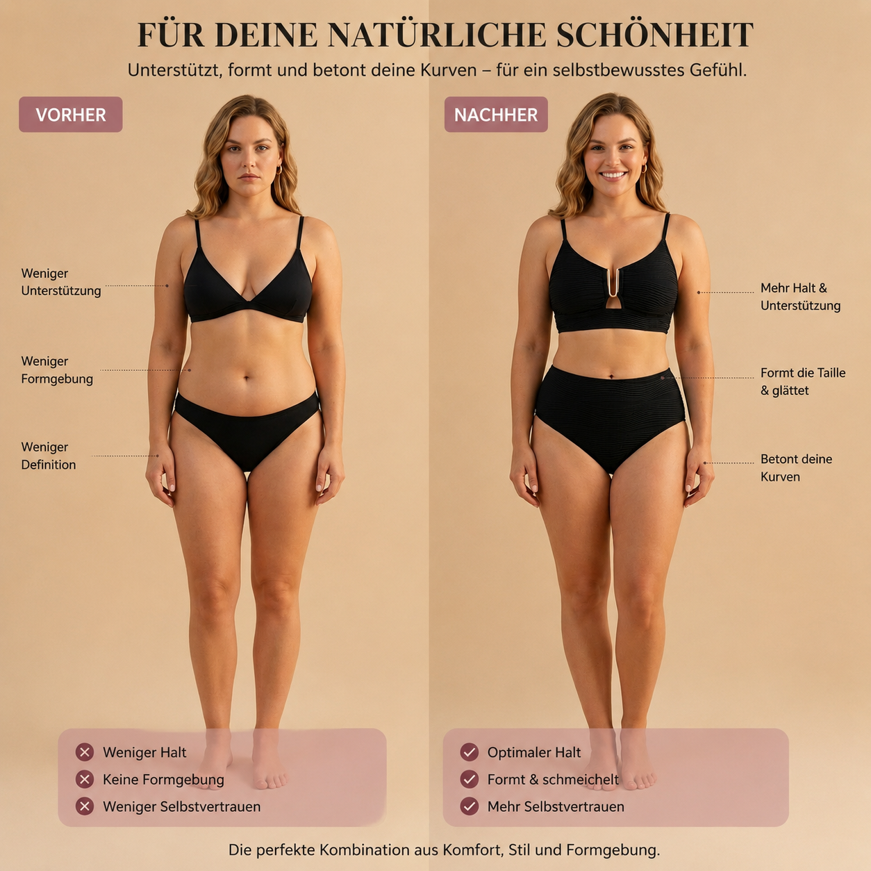 Clara | Figurformender Bikini